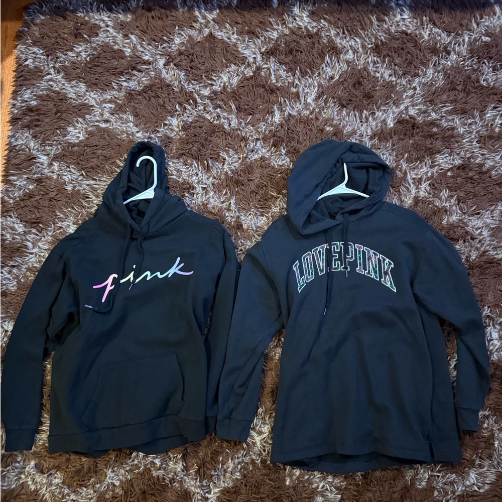 2 Used Woman’s Pink Hoodies size small